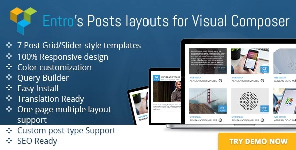 WordPress Posts layouts for WPBakery Page Builder
