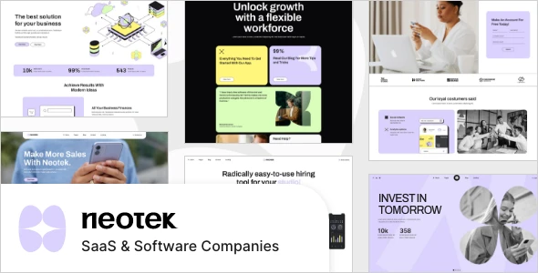 NeoTek – SaaS and Software Company WordPress Theme